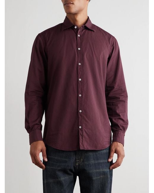 Camicia di Massimo Alba in Purple da Uomo