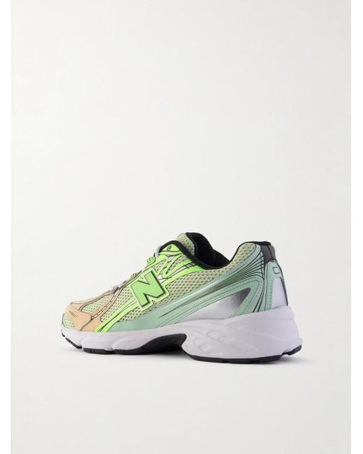 New Balance 740 Sneakers aus Mesh mit Besatz aus synthetischem Material in Metallic-Optik in Green für Herren