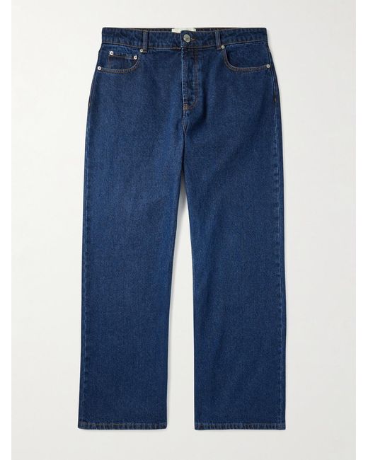 AMI Blue Wide-Leg Jeans for men