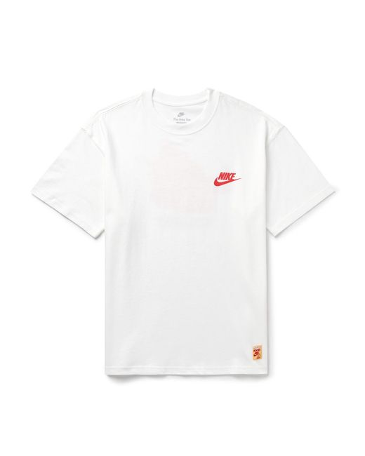 Nike Sportswear Sole Food Logo-print Cotton-jersey T-shirt in White for Men  | Lyst