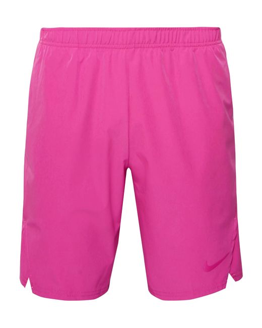 Nike Pink Nikecourt Flex Ace Tapered Dri-fit Tennis Shorts for men