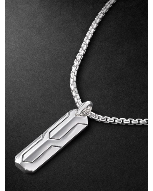 John Hardy Black Icon 50 Sterling Pendant Necklace for men