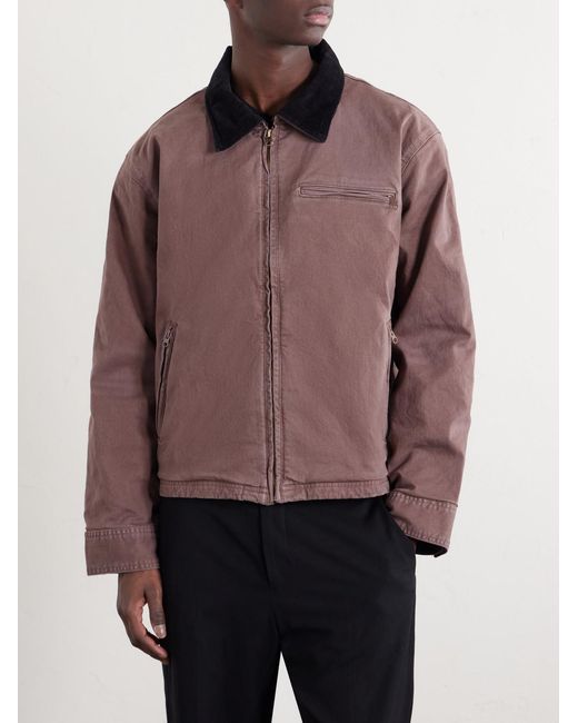 Corridor NYC Brown Utility Cotton-blend Twill Jacket for men