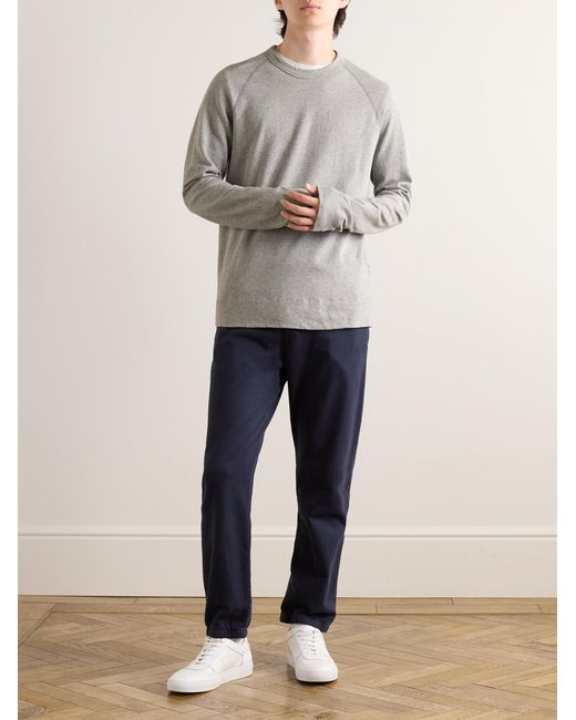 James Perse Gray Cotton-Jersey Sweatshirt for men