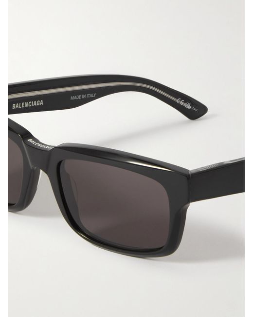 Balenciaga Sonnenbrille mit rechteckigem Rahmen aus recyceltem Azetat in Gray für Herren