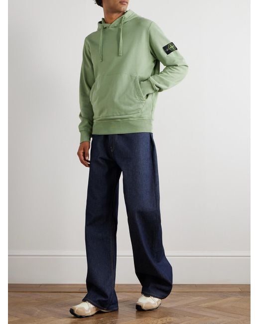 Felpa di Stone Island in Green da Uomo