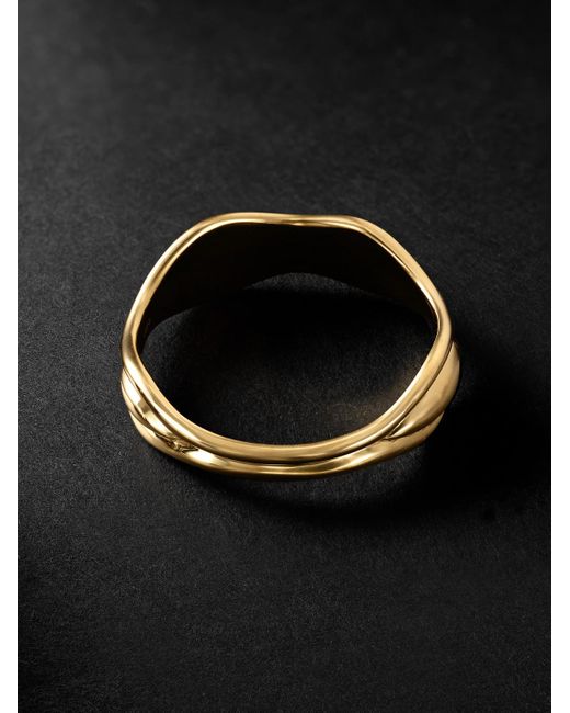 Fernando Jorge Black Fluid 18-karat Gold Ring for men