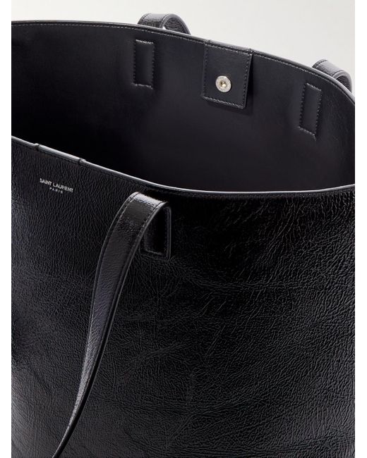 Tote bag in pelle increspata Bold di Saint Laurent in Black da Uomo