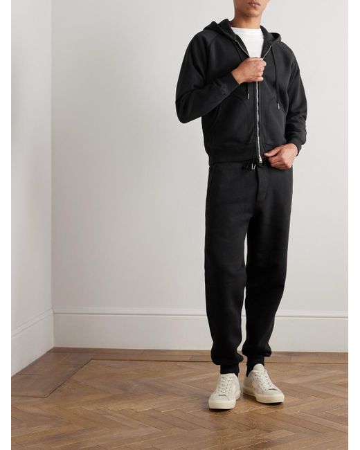 Tom Ford Schmal zulaufende Jogginghose aus Baumwoll-Jersey in Black für Herren