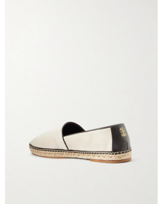 Brunello Cucinelli White Suede Espadrilles for men