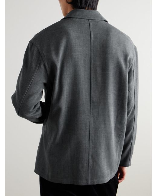 FRAME Gray Wool Chore Jacket for men