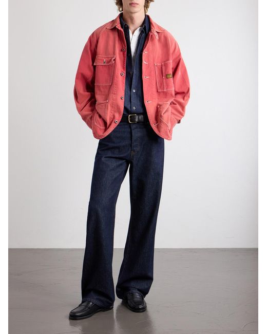 Kapital Red Cactus Cotton-Canvas Jacket for men