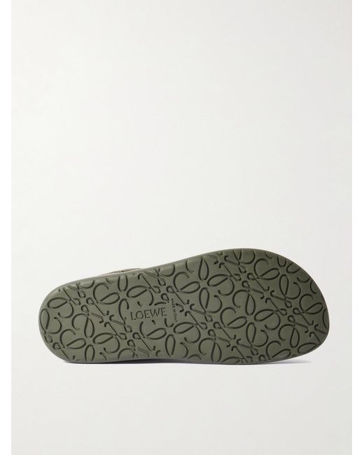 Loewe Green Jambo Suede Sneakers for men