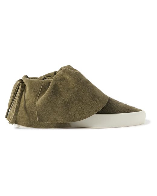 Fear Of God Brown Moc Low Layered Distressed Suede Sneakers for men