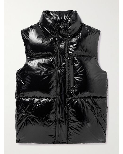 Herno Laminar Black Laminar Lacquered-nylon Quilted Down Gilet for men