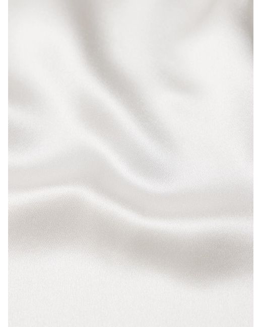 Saint Laurent T-Shirt aus Seidensatin in White für Herren