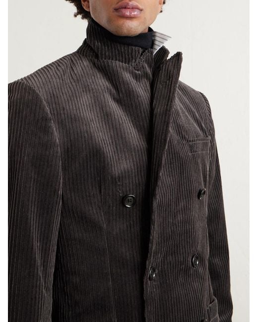 Giacca Doppiopetto di Oliver Spencer in Black da Uomo