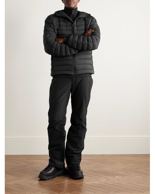 Aztech Mountain Black Slim-Fit Stretch-Jersey Trimmed Quilted Shell Down Jacket for men