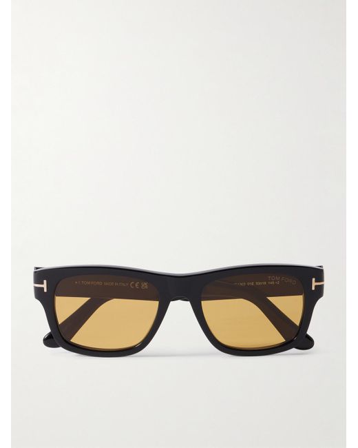 Tom Ford Black Smith Square-Frame Acetate Sunglasses for men