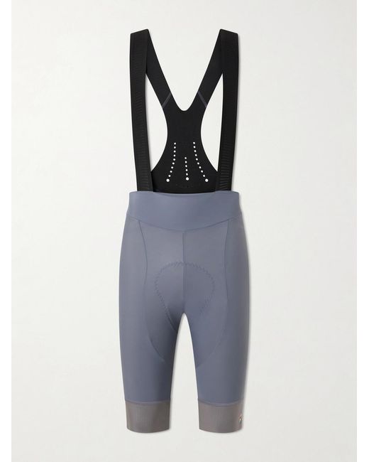 A Kind Of Guise Blue Basso Giro Alpino Logo-Print Mesh Cycling Bib Shorts for men