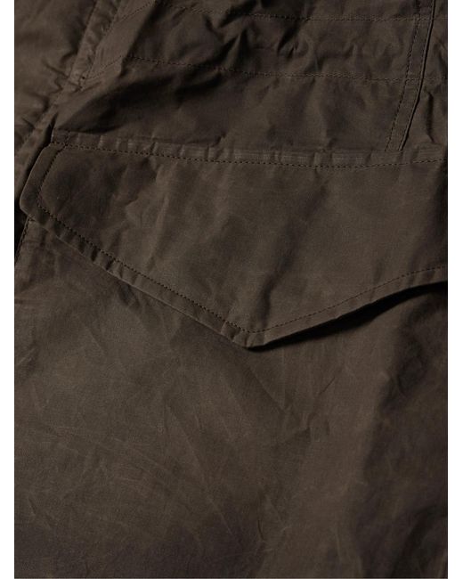 James Purdey & Sons Brown Leather-Trimmed Cotton Field Jacket for men