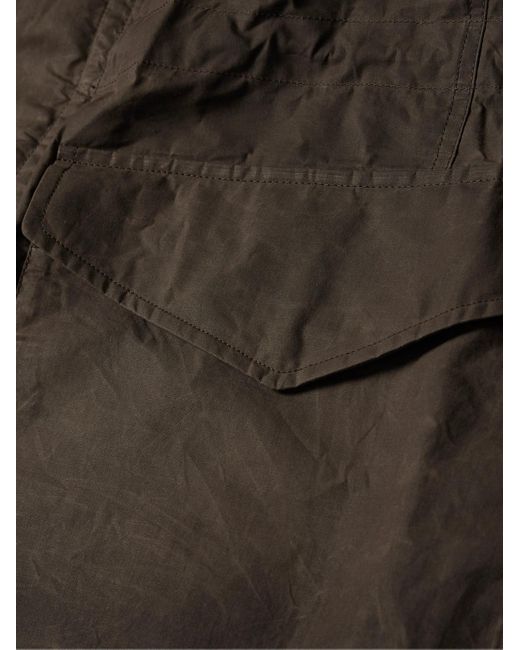 Field jacket in cotone con finiture in pelle di James Purdey & Sons in Brown da Uomo
