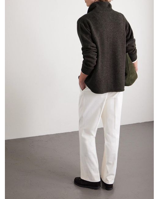 FRAME Black Wool And Yak-Blend Cardigan for men