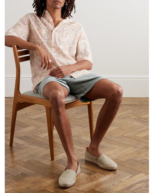 Mulo Multicolor Linen Espadrilles for men