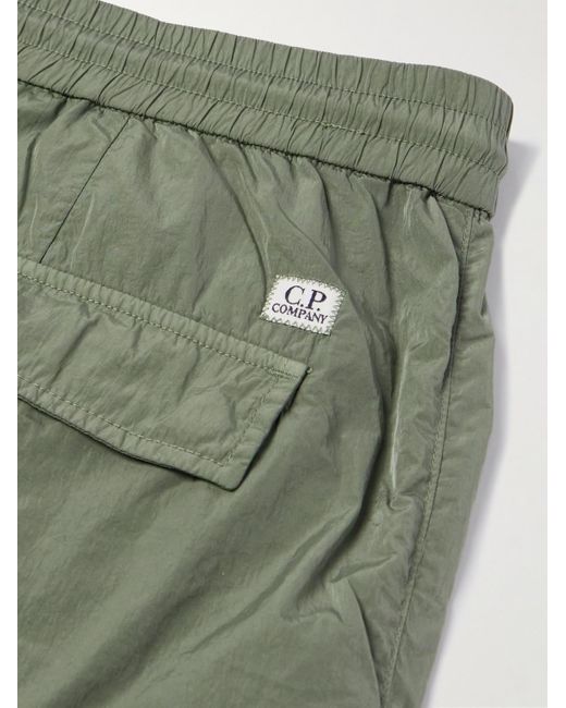 C P Company Green Slim-fit Straight-leg Chrome-r Cargo Shorts for men