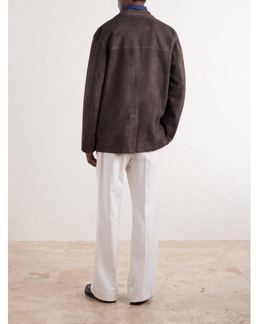 Boglioli Brown Suede Jacket for men