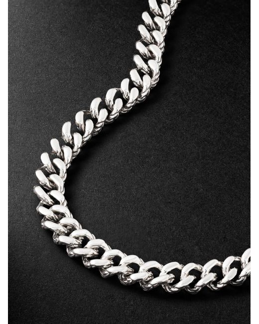 John Hardy Black Sterling Curb Chain Necklace for men