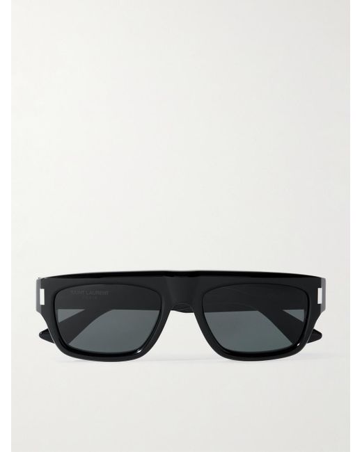 Saint Laurent Black D-Frame Recycled-Acetate Sunglasses for men