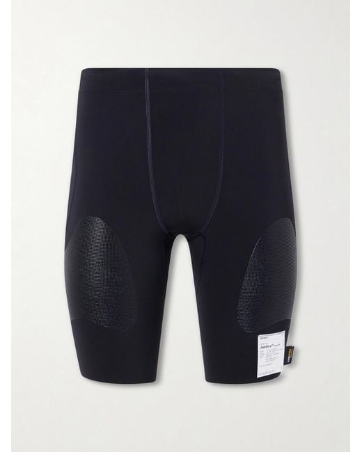 Satisfy Blue Logo-Appliquéd 9' Justice Cordura Shorts for men