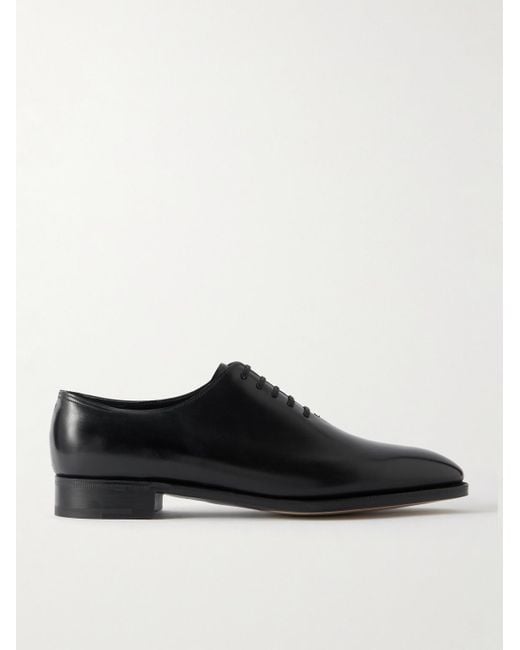 John Lobb Black Marldon Whole-Cut Leather Oxford Shoes for men