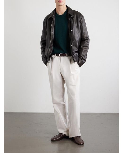 Piacenza 1733 Blue Virgin Wool Sweater for men