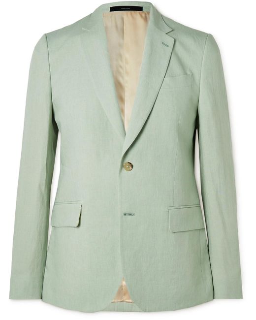Paul Smith Green Soho Linen Suit Jacket for men