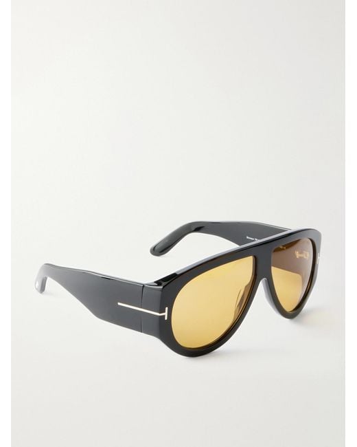 Tom Ford Black Bronson D-Frame Acetate Sunglasses for men
