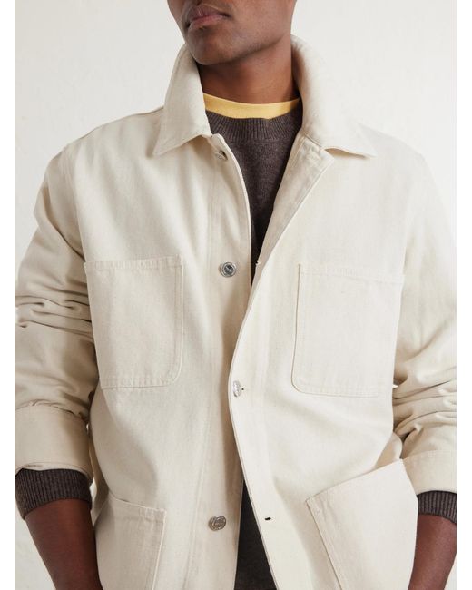 A.P.C. Natural Cotton-Twill Overshirt for men