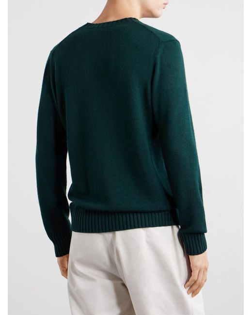 Piacenza 1733 Blue Virgin Wool Sweater for men