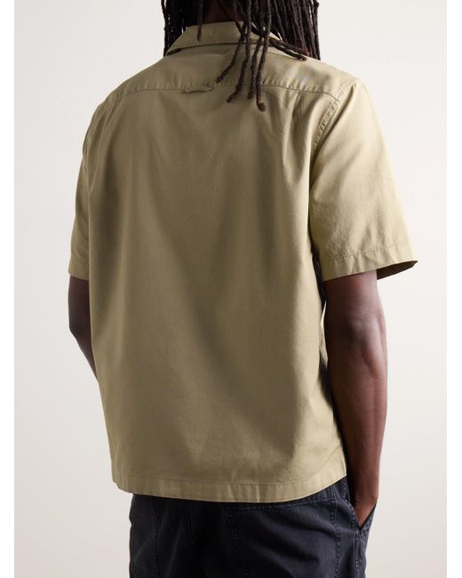Alex Mill Natural Convertible-collar Cotton-twill Shirt for men
