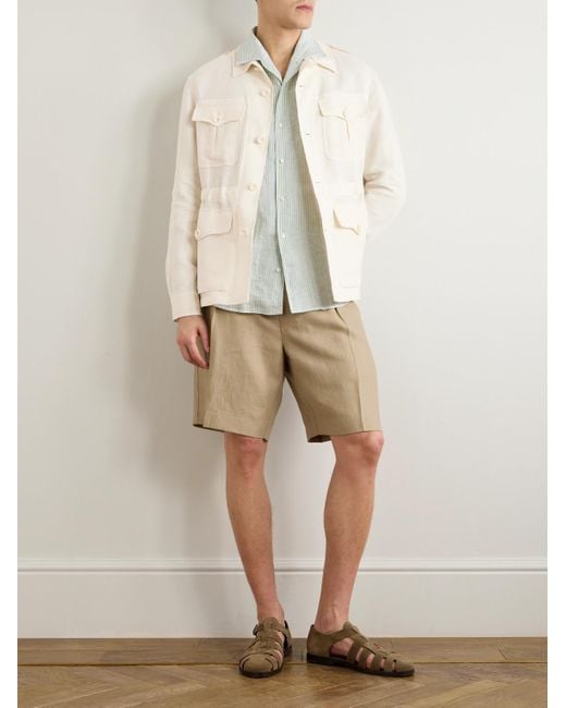 Ralph Lauren Natural Linen, Cotton And Silk-Blend Overshirt for men
