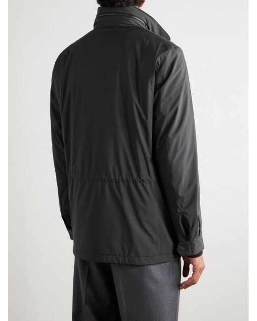 Loro Piana Black Traveller Shell Jacket for men