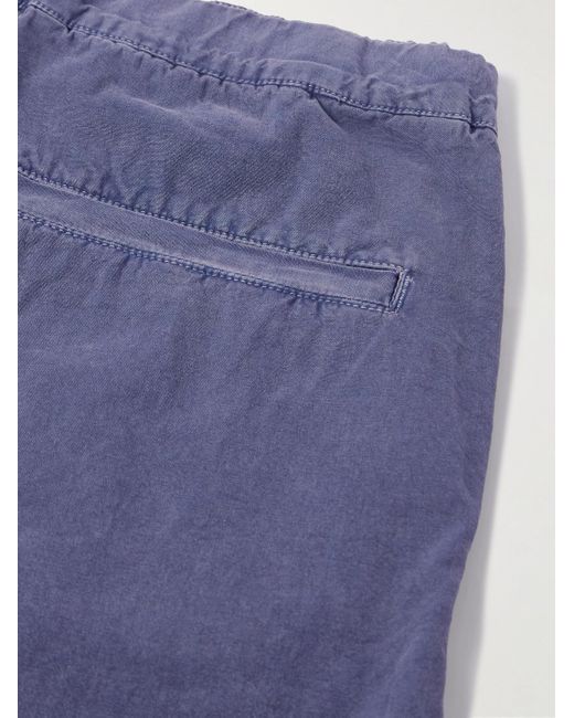 Remi Relief Blue Straight-leg Cotton-canvas Trousers for men