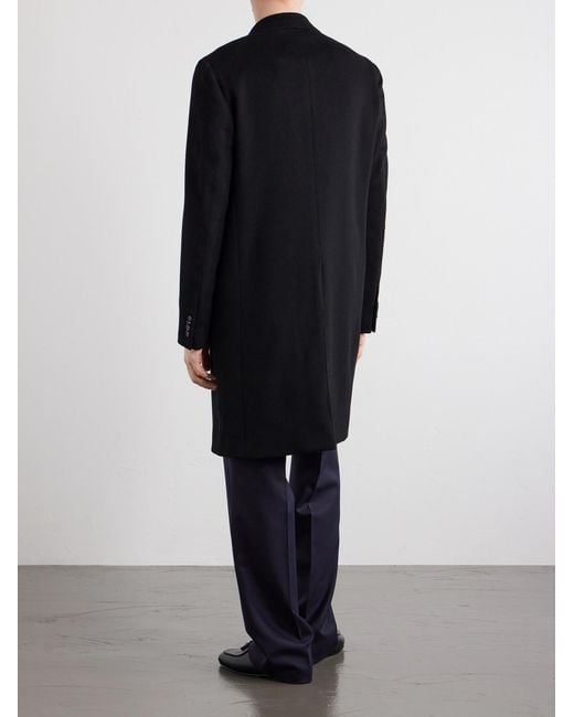 Caruso Blue Aida Wool Coat for men