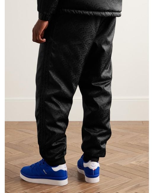 Moncler Genius Black Adidas Originals Straight-Leg Reversible Logo-Jacquard Shell Down Sweatpants for men