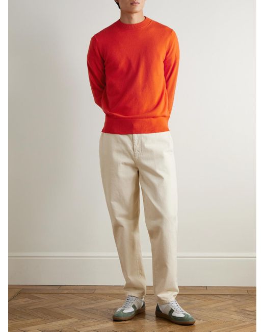 Mr P. Red Curtis Cashmere Sweater for men