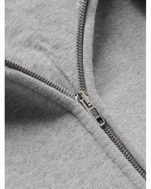 Balenciaga Incognito mehrlagige Oversized-Kapuzenjacke aus Stretch-Baumwoll-Jersey mit Reißverschluss in Gray für Herren