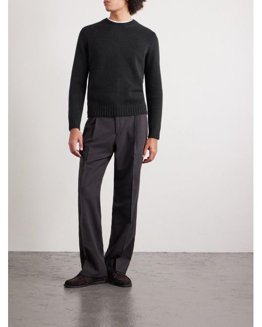 Saman Amel Blue Gio Cashmere Sweater for men