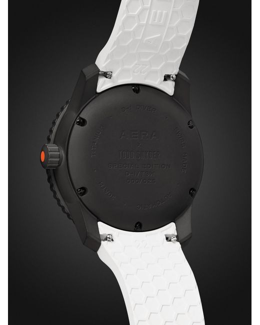 Aera Black Todd Snyder D-1 Diver Limited Edition Automatic Titanium Watch for men