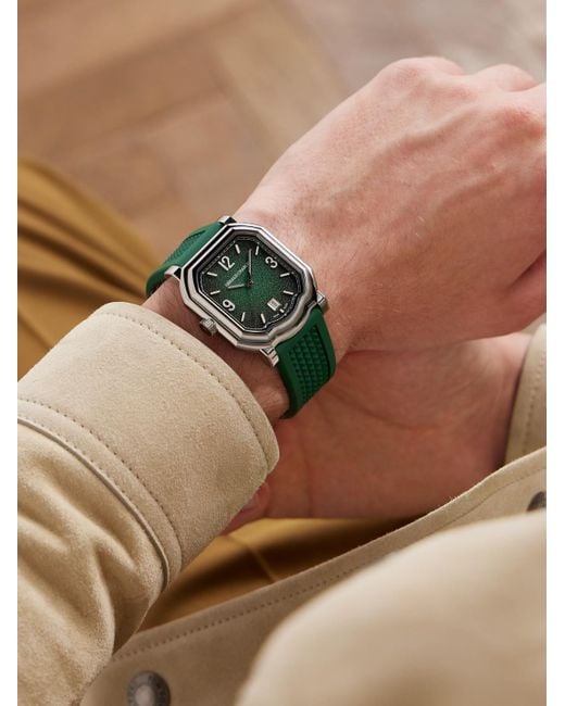 Gerald Charles Green Maestro Gc Sport Limited Edition Automatic Chronograph 39Mm Titanium And Rubber Watch, Ref. No. Gc2.0-Tx-Tn-02 for men